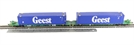 Intermodal bogie wagons with 2 45ft Containers 'Geest'
