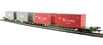 Intermodal Euro twin wagons 33 70 4938 300-9 with 2x 20ft Containers K Line - MOL