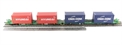 Intermodal Bogie Wagons With Two Pairs 20ft Containers 'CMA CGM & Hyundai'