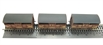 Pack of 3 8 ton cattle wagons in BR bauxite (early) - weathered