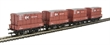 3-plank wagon with BD container in BR bauxite livery