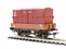 3 plank wagon M471917 in BR bauxite with BD container in BR crimson