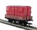 3-plank wagon with BD container in BR crimson livery M475184