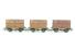 Conflat A Wagons in BR Bauxite with 'Door to Door' BD Containers - Weathered - B708313, B708778 & BD48488B - Pack of 3