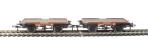 Conflat wagons in BR bauxite - Pack of two