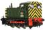 Class 03 D2028 in BR green with wasp stripes