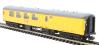 Mk 2 BSO brake second open in Network Rail yellow