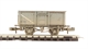 16 Ton Steel Mineral Wagon Top Flap Doors in BR Grey B565332 - weathered