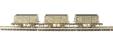 Triple Pack of 16 Ton Steel Mineral Wagons in BR grey - weathered