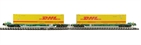Intermodal Bogie Wagons With Two 45ft Containers "DHL"