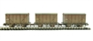 Triple pack 12 Ton BR plywood fruit van BR bauxite early - B875588, B875702 & B875841  - weathered