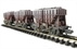 PCV 22-Ton Presflo wagon in BR bauxite - B873110, B873295 & B873344 - Pack of 3 - weathered