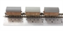 Triple pack 12 Ton ventilated vans BR bauxite early - weathered