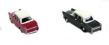 Morris Oxford Farina - Pack  of 2 - 1 red with white roof, 1 grey with white roof