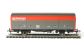 29 ton sliding door box van VDA in Railfreight red/grey livery