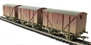 3 x 12 ton BR planked vent van bauxite (early) with different running numbers (weathered) Hattons Ltd edition of 504