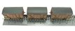 12 Ton ventilated vans in BR bauxite (late) - Pack of three - weathered