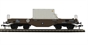 FNA nuclear flask wagon with sloping floor, changeover valve & round buffers in standard Buff livery