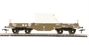 FNA nuclear flask wagon with sloping floor & oval buffers in standard Buff livery - Flask 43