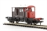 25 ton Pill Box brake van in SR brown with white roof & red ends - 55975