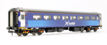 Mk2F TSO tourist second open in ScotRail 'Saltire' livery