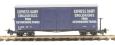 WD Bogie covered goods wagon in Express Dairy blue
