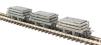 4-wheel slate wagons in grey with load - pack of 3 - weathered