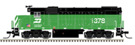 GP15-1 EMD 1378 of the Burlington Northern