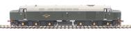 Class 40 in BR green with small yellow panels and centre headcode panel - unnumbered
