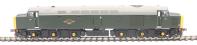 Class 40 in BR green with full yellow ends and centre headcode panel - unnumbered