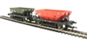 Dogfish ballast wagons in 1960's/70's engineers liveries (1 Gulf red, 2 black, 1 Olive) - Pack of 4