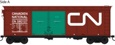 40' Steel Side Box Car, Canadian National "Lumber Loading" #580127