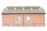 Red brick single road engine shed - Scenecraft range