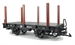 DR flatcar with stakes 90-04-15