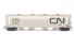 4-bay cylindrical hopper of the Canadian National Railroad