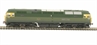 Class 47 diesel D1661 'North Star' in BR Green livery with full yellow ends (weathered). 
