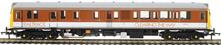 Class 121 single car DMU 'Bubblecar' 977723 in Railtrack red and white
