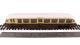 Streamlined railcar 12 in GWR lined chocolate and cream with shirtbutton emblem
