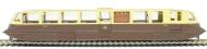 Streamlined Railcar 12 in GWR chocolate and cream with shirtbutton emblem - Digital fitted