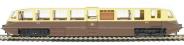 Streamlined Railcar 10 in GWR chocolate and cream with shirtbutton emblem - Digital fitted