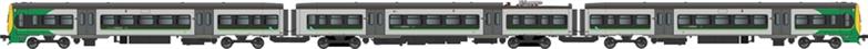 Class 323 3-car EMU 323213 in London Midland green, grey & black - Digital Fitted