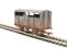 4-wheel cattle wagon in GWR grey - 3862 - weathered