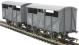 4-wheel cattle wagons in GWR grey - 13821 & 13826 - pack of 2