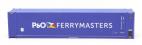 45ft curtain-sided containers "P & O Ferry" - 008460-2 & 008037-7 - pack of 2