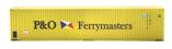 45ft curtain-sided containers "P&O Ferrymasters & Samskip" - 007303-8 & 798868-0 - weathered - pack of 2 