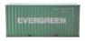 20ft containers "Evergreen EMCU" - 75951 & 01151 3 - weathered - pack of 2 