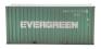 20ft containers "Evergreen EMCU" - 75951 & 01151 3 - weathered - pack of 2 