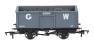 16-ton steel mineral wagon in GWR grey - 18622