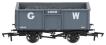 16-ton steel mineral wagon in GWR grey - 18625
