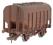 4-wheel bulk grain hopper in LMS bauxite - 701245 - weathered